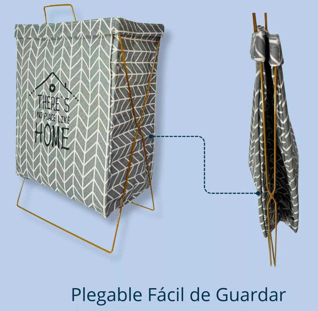 CESTA PLEGABLE DE TELA PARA ROPA