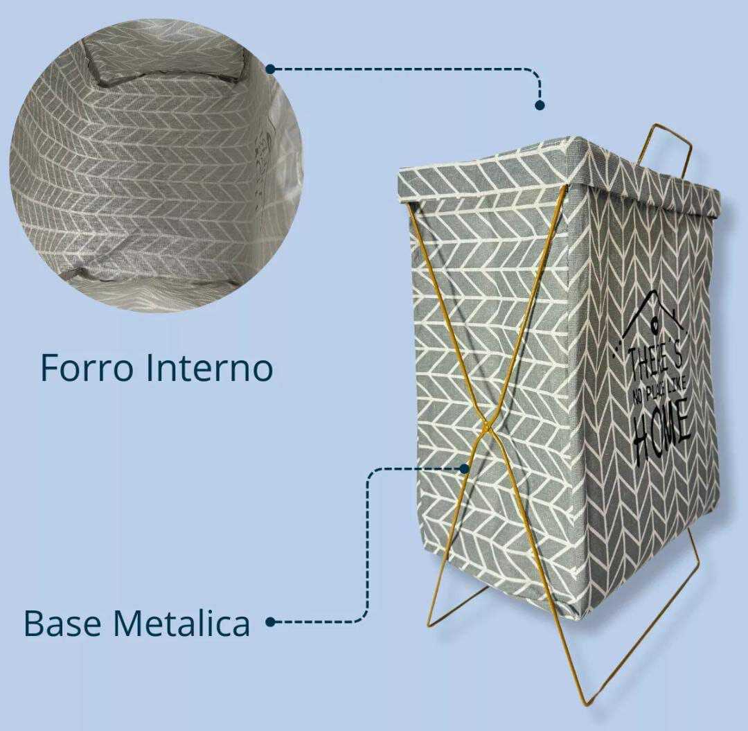 CESTA PLEGABLE DE TELA PARA ROPA