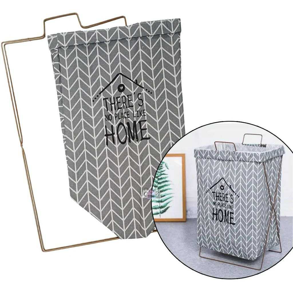CESTA PLEGABLE DE TELA PARA ROPA