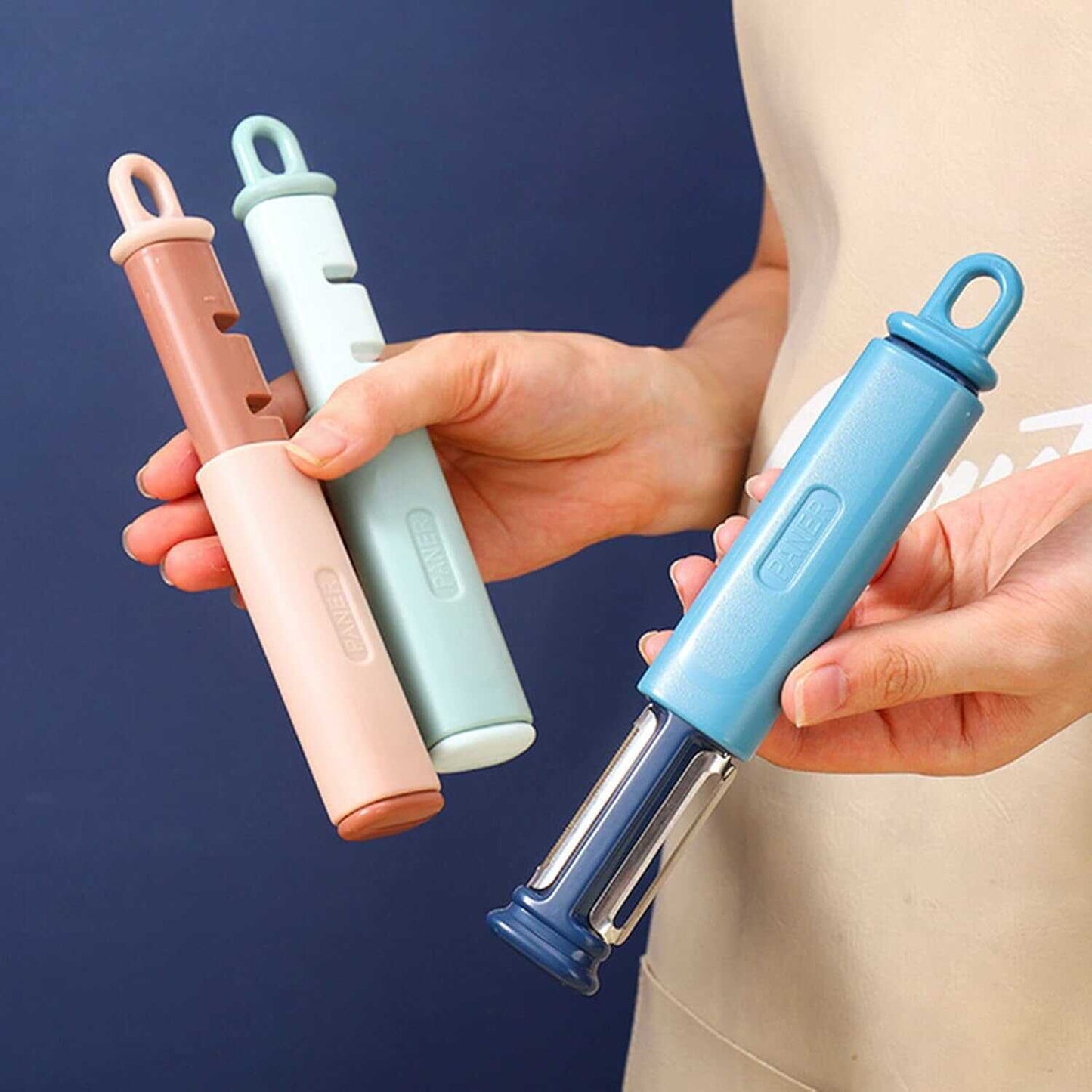 Pelador y afilador de cuchillos multifuncional